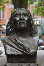 Chief Seattle [Bust] near Pioneer Square, Seattle, WA