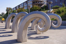Curl Sculpture at the Hiram Chittenden's Government Locks - Fish Ladder, Seattle, WA